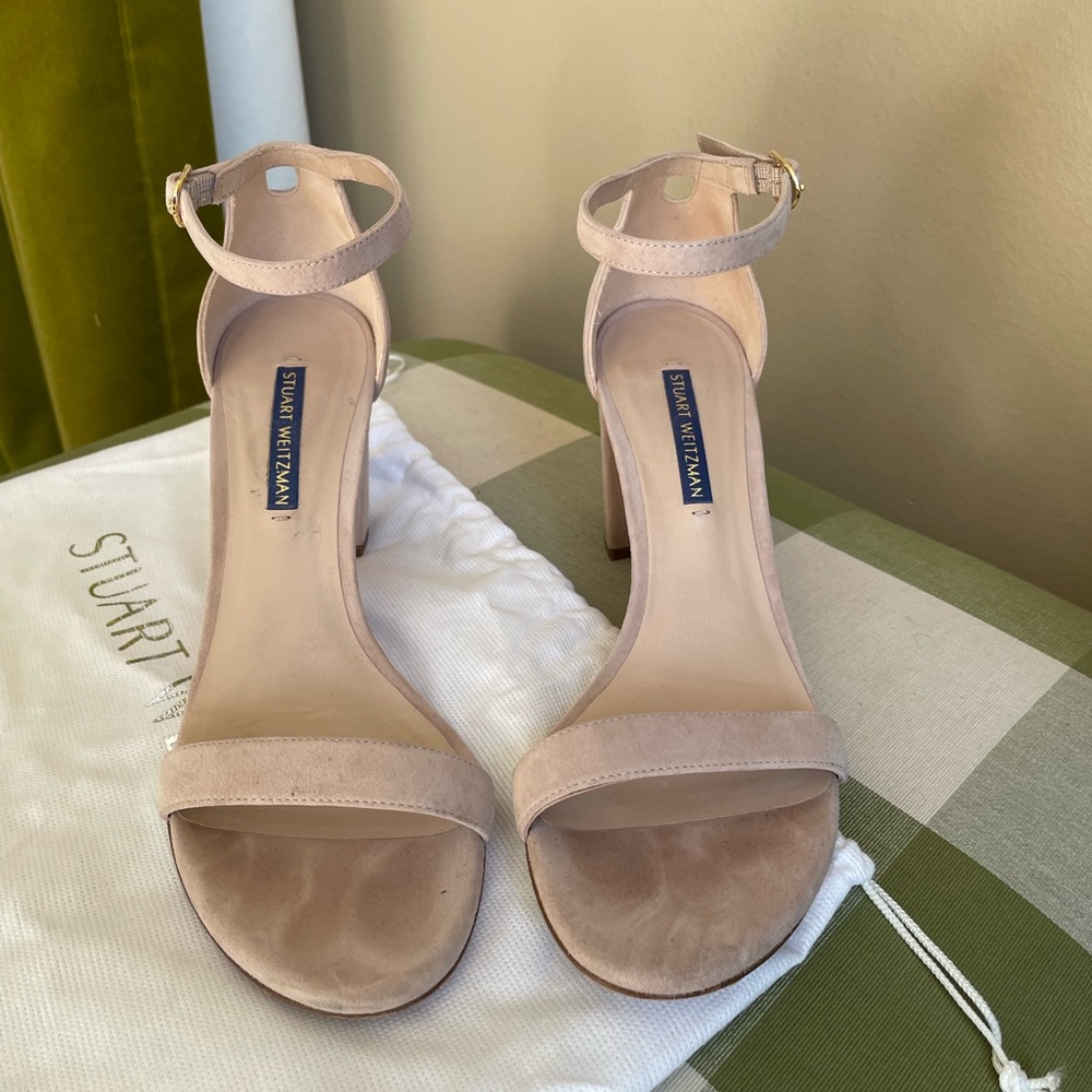 Stuart Weitzman Nearlynude Sandals - Size 7.5 - Picture 4 of 4